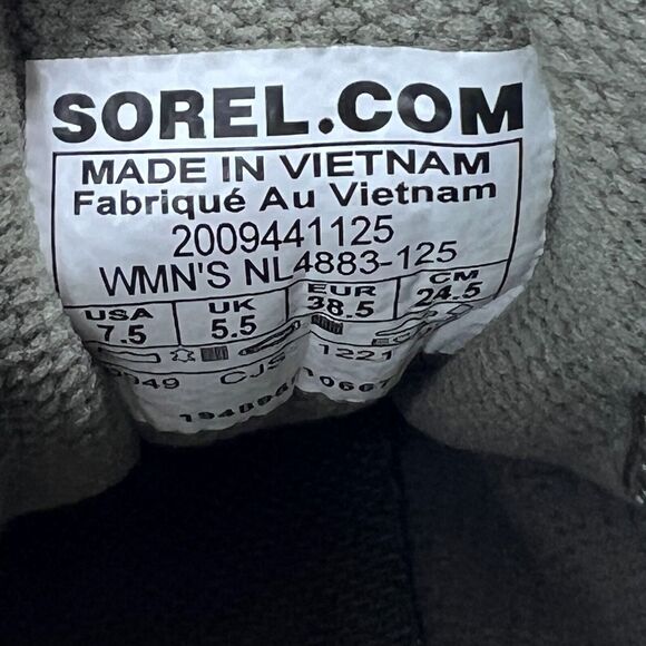 Sorel Explorer II Lace Up Sneaker Low WP Sea Salt NL4883-125 Women's 7.5 - Picture 9 of 9